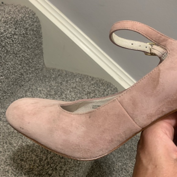 Bettye Muller Pink Suede Jeweled Heels - Picture 9 of 12